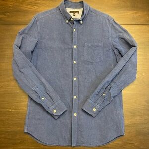 Banana Republic - Linen Long Sleeve Button-Up - Sz: M - Indigo - Condition 7/10